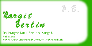 margit berlin business card